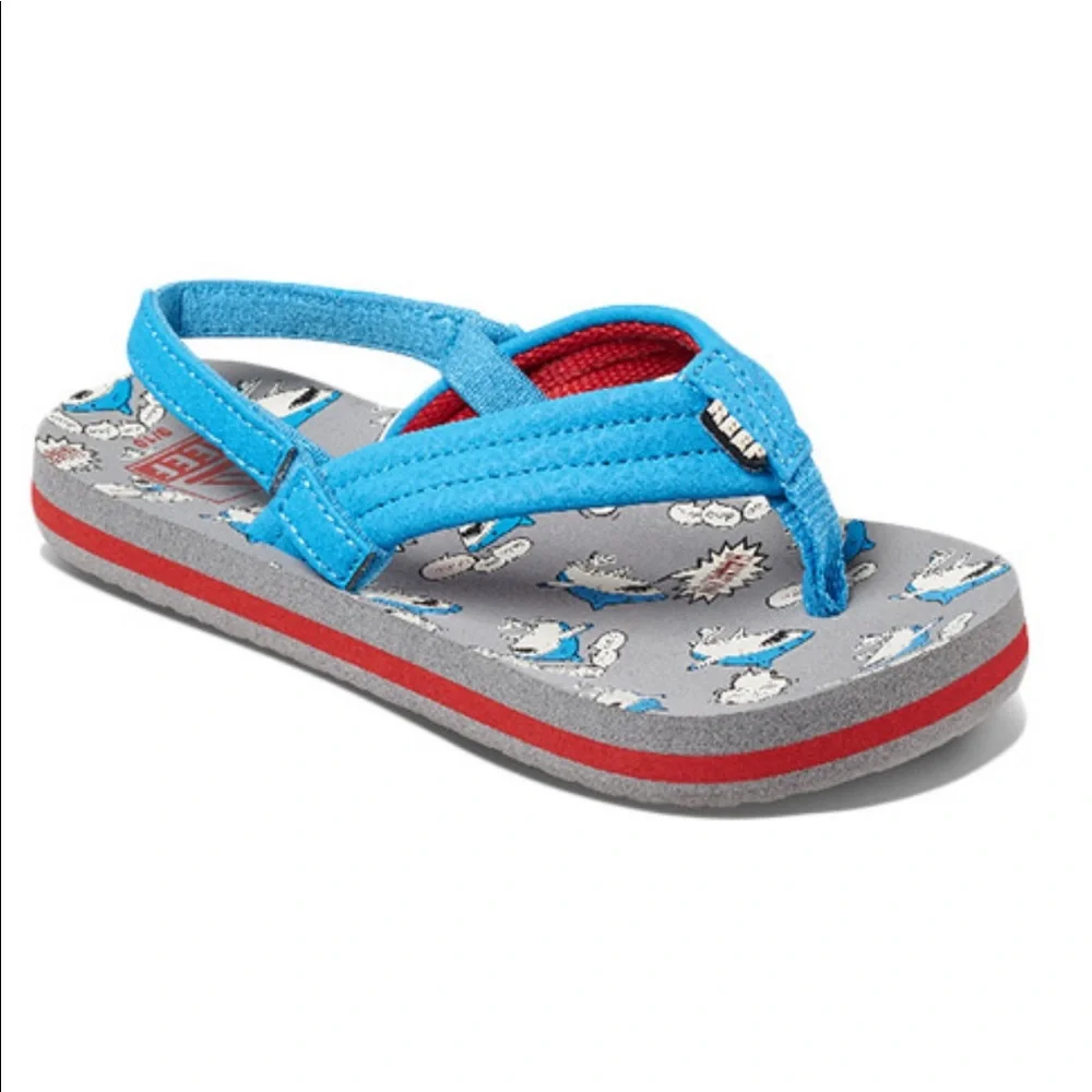 •reef• LITTLE AHI {blue & red} Toddler [flip flop] Thong Sandal